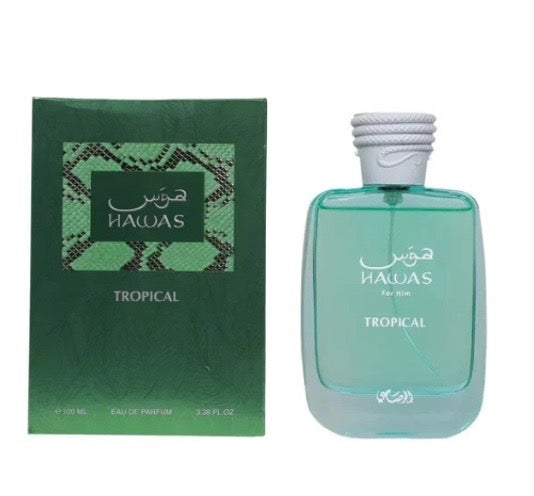 Hawas Tropical perfume bottle